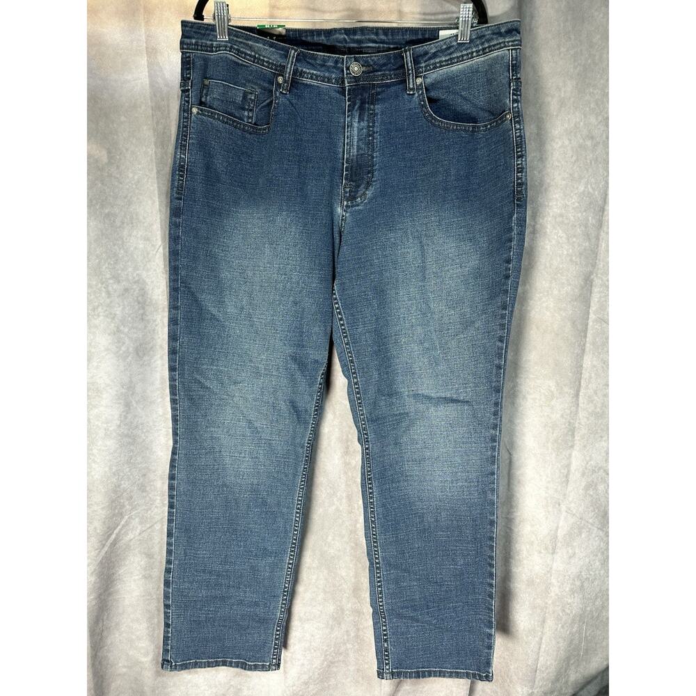 NWT Repreve Buffalo David Bitton Jackson Straight Stretch Jeans Black 38 x 29